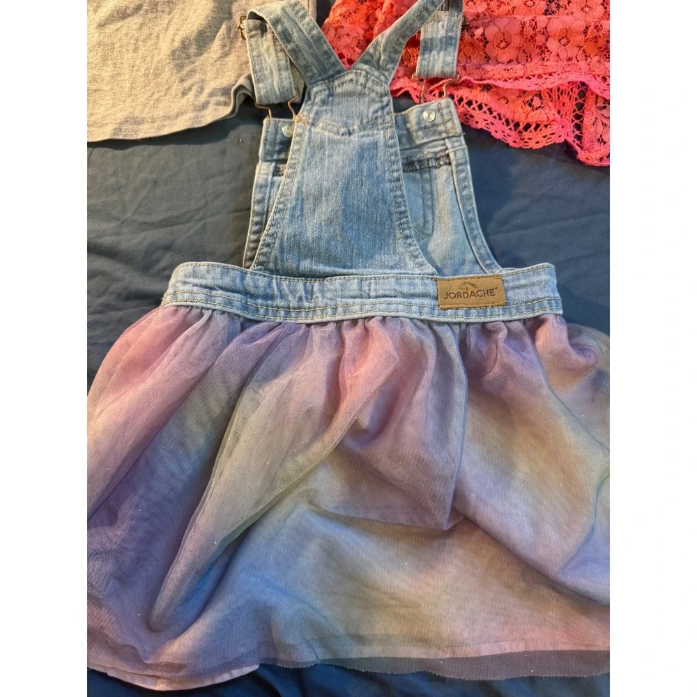 Girls Clothing Bundle Jordache Denim Tulle‎ Dress Gymboree Star Wars Grogu Lace